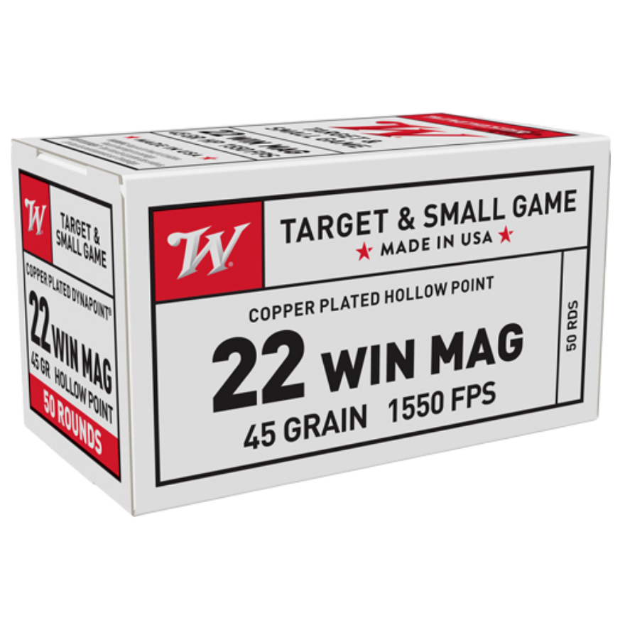 WINCHESTER DYNAPOINT 22WMR – 45GR 1550FPS 50RD 40BX/CS