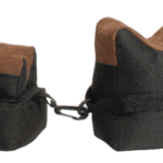 TOC BENCH BAG 2-PC SET - BLACK FABRIC/TAN LEATHER