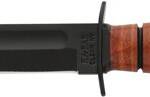 KA-BAR FIGHTING/UTILITY KNIFE - 5.25" SHORT W/LTHR SHTH USMC