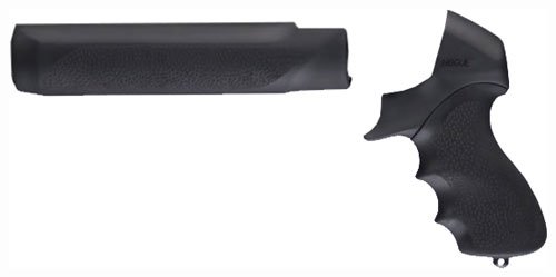 HOGUE PISTOL GRIP W/FOREND - MOSSBERG 500 12GA. BLACK