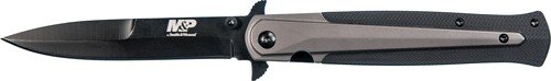 S&W KNIFE M&P DAGGER 4" BLADE - BLACK/FDE W/ POCKET CLIP
