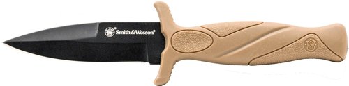 S&W KNIFE FDE BOOT KNIFE 2.75" - BLADE W/FDE SHEATH & CLIP