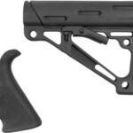 HOGUE AR-15 GRIP & OVERMOLDED - COLLAPSIBLE STK COMMERICAL BLK