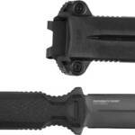 SOG KNIFE PENTAGON FX COVERT - 3.41" DBL EDGE BLADE BLACKOUT