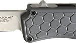 HOGUE EXPLOIT 3.5" OTF AUTO - ALUMINUM CLIP POINT BLADE GREY