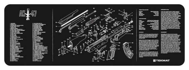 TEKMAT ARMORERS BENCH MAT - 12"X36" AK-47