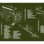 TEKMAT ARMORERS BENCH MAT - 12"X36" AR-15 OLIVE DRAB