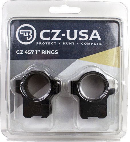 CZ 457 1" ALUMINUM SCOPE RINGS - 11MM DOVETAIL MATTE BLACK