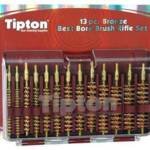 TIPTON 13-PIECE BRONZE RIFLE - BORE BRUSH SET W/STORAGE CASE