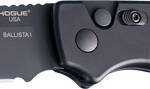 HOGUE BALLISTA-I BUTTON AUTO - DROP POINT BLADE MATTE BLK 3.5