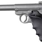 HOGUE GRIPS RUGER MKIV RUBBER - GRIP W/ FG & RH THUMB REST BLK