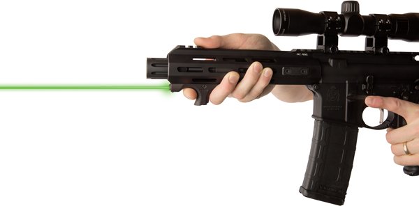VIRIDIAN LASER HANDGUARD HS1 - GREEN W/HAND STOP M-LOK BLACK