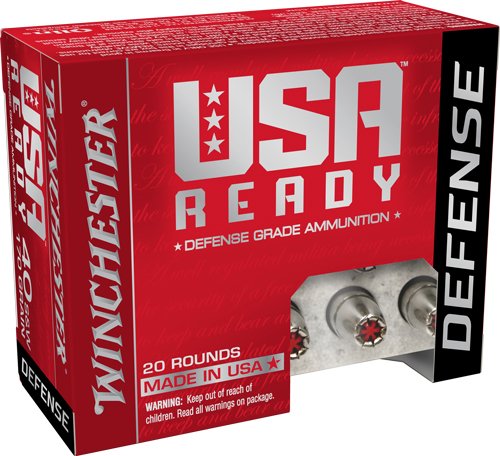 WINCHESTER USA READY 40 SW - 170GR JHP 20RD 10BX/CS