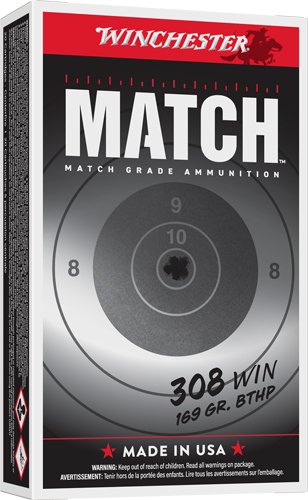 WINCHESTER MATCH ELITE 308 WIN - 169GR HPBT 20RD 10BX/CS