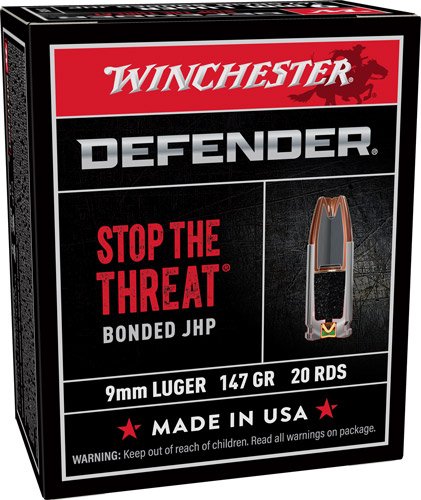 WINCHESTER SUPREME 9MM LUGER - 147GR PDX1 DEF 20RD 10BX/CS