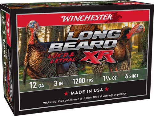 WINCHESTER LONG BEARD XR 12GA - 3" 1-3/4OZ #6 10RD 10BX/CS