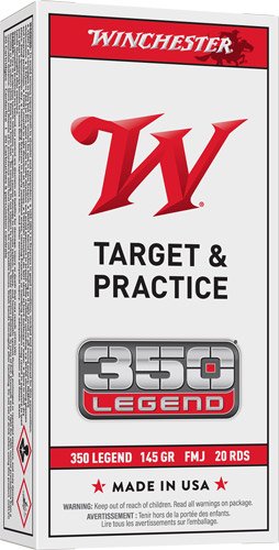 WINCHESTER USA 350 LEGEND - 145GR FMJ 20RD 10BX/CS