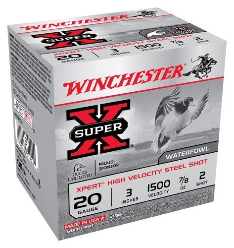 WINCHESTER XPERT STEEL 20GA 3" - 7/8OZ #2 1500FPS 25RD 10BX/CS