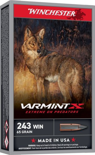 WINCHESTER VARMINT-XP 243 WIN - 65GR EXTREME PT 20RD 10BX/CS