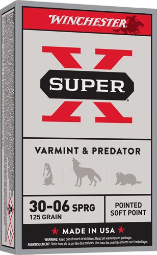 WINCHESTER SUPER-X 30-06 - 125GR JSP 20RD 10BX/CS
