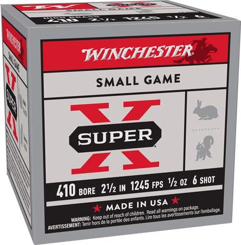 WINCHESTER SUPER-X 410 2.5" - 1/2OZ #6 25RD 10BX/CS