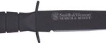 S&W KNIFE OPS SURVIVAL W/TANTO - 6" FIXED BLADE BLACKENED S/S