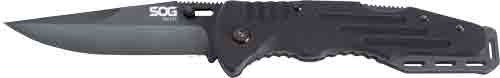 SOG KNIFE SALUTE HARDCASED - BLACK 3.6" BLADE