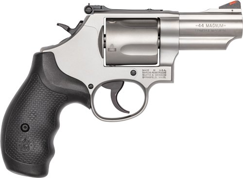 S&W 69 44MAG 2.75" ADJ - 5-SHOT STAINLESS RUBBER