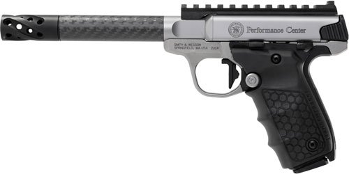 S&W SW22 VICTORY PF CENTER - 22LR 6" CARBON FIBER THREDED