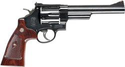 S&W 29 44MAG 6.5" AS BLUED - CHECKERED WOOD GRIPS