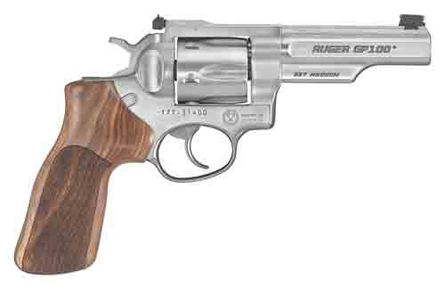 RUGER GP100 357MAG 4.2" ADJ. - MATCH SS HOGUE STIPPLED HRWD