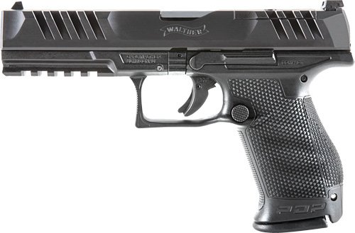 WALTHER PDP COMPACT OR 9MM 5" - 18-SHOT BLACK POLYMER FRAME