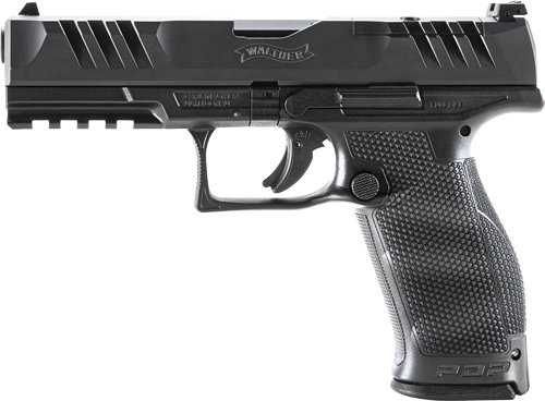WALTHER PDP OR 9MM 4" FS - 18-SHOT BLACK POLYMER FRAME