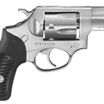 RUGER SP101 38SPEC+P 2.25" FS - STAINLESS BLACK RUBBER