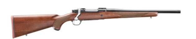 RUGER HAWKEYE HUNTER 6.5 CM - 16.6" BLUE WALNUT THREADED