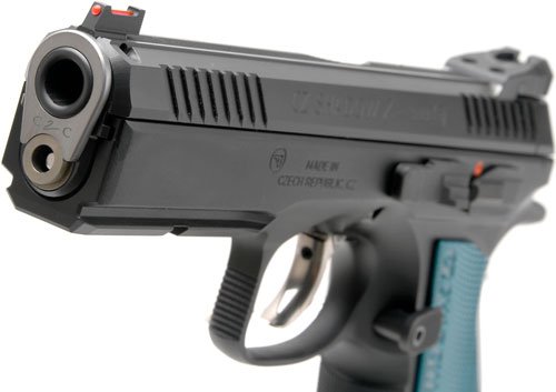 CZ CUSTOM SHADOW 2 ACCU 9MM FS - 17-SHOT BLACK POLY BLUE GRIPS