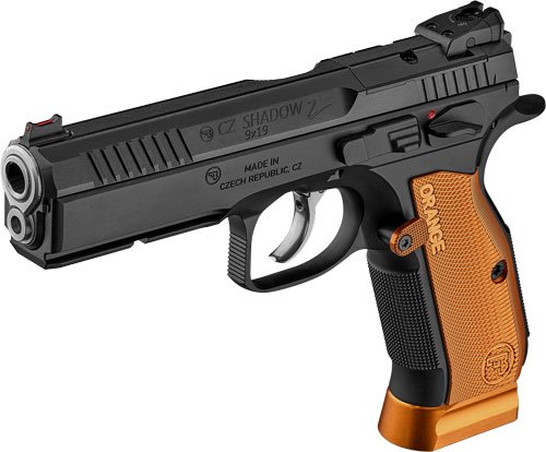CZ SHADOW 2 ORANGE OR 9MM 17RD - MAG BLACK POLYCOAT STEEL FRAME