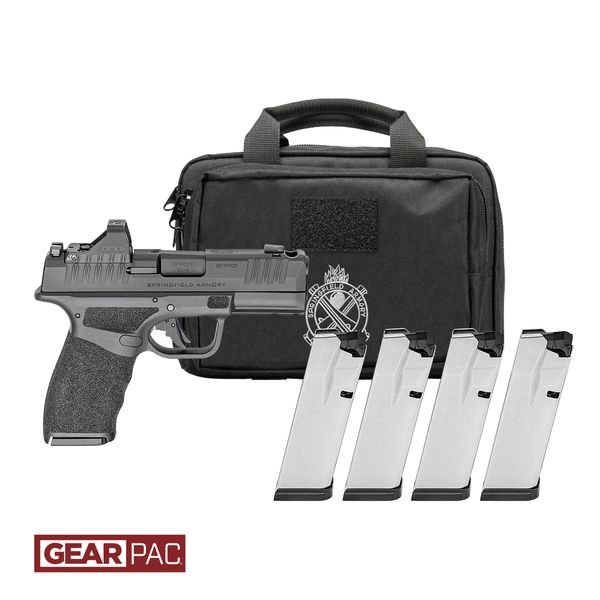 SPRINGFIELD HELLCAT PRO COMP - 9MM 3.8" 10RD 4 MAGS GEAR PAC