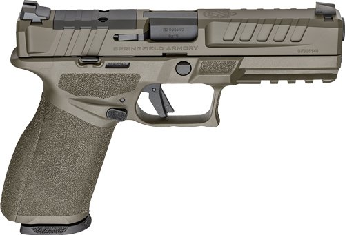 SPRINGFIELD ECHELON 9MM 4.5" - 17/20RD OD GREEN W/U-NOTCH