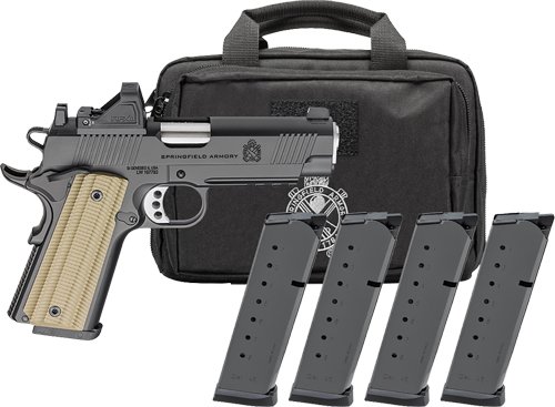 SPRINGFIELD 1911 OPERATOR AOS - 9MM 4.25" 9RD 4 MAGS GEAR PAC