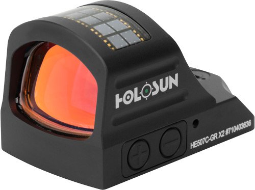 HOLOSUN 507 OPEN REFLEX GREEN - MULTI RETICLE SOLAR SHAKE AWK