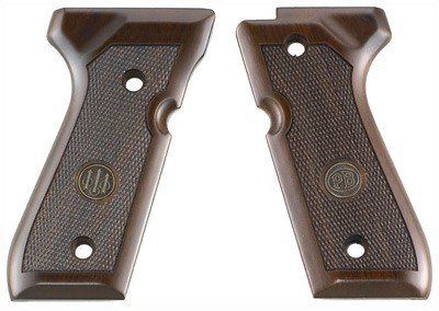 BERETTA 92/96 GRIPS WOOD - WALNUT WITH MEDALLION