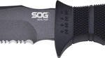 SOG KNIFE SEAL PUP 4.75" - BLACK SERRATED W/KYDEX SHEATH