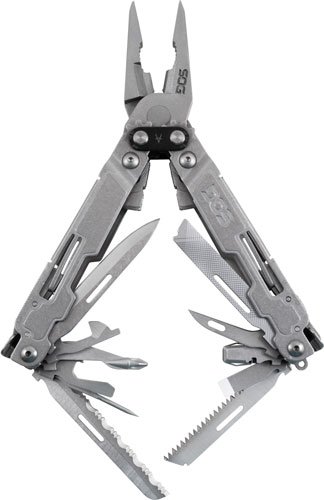SOG MULTI-TOOL POWERACCESS DLX - STONEWASH W/SHEATH/HEX BIT KIT