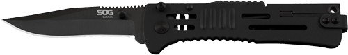 SOG KNIFE SLIM JIM BLACK TINI - BLACK CLIP POINT 3.18" BLADE