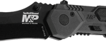 S&W KNIFE M&P SPRING ASSIST - 2.9" S/S BLACKENED ALUMINUM