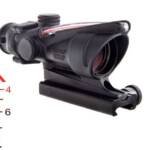 TRIJICON ACOG 4X32 .223 BAC CHEVRON RED