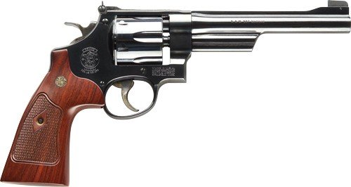 S&W 27 CLASSIC 357MAG 6.5" AS - BLUED CHECKERED WOOD GRIPS