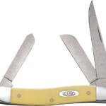 CASE KNIVES YELLOW SYNTHETIC - SMOOTH MEDIUM STOCKMAN