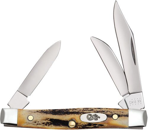 CASE KNIVES GENUINE STAG - SMALL STOCKMAN